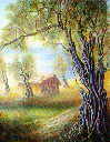 Oliveto,Lago di Garda (1999) - Olio su tela - cm.80x60 - £. 12.500.000