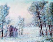 Invernale (2004) - Olio materico su tavola -40x50 - €. 1.500,00